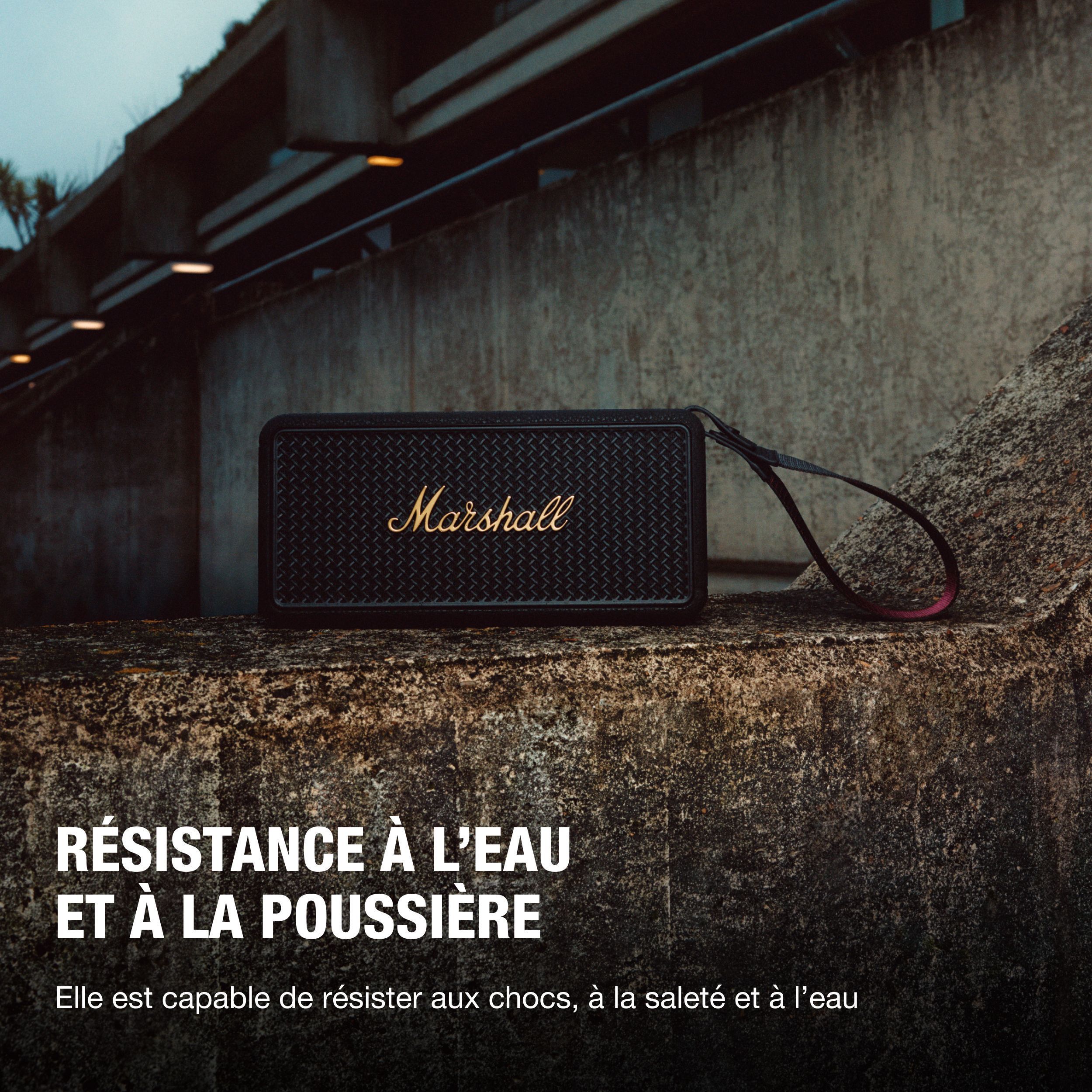 Enceinte sans fil - MARSHALL - Middleton II - 30 h d’autonomie - Bluetooth - Résistante à l’eau