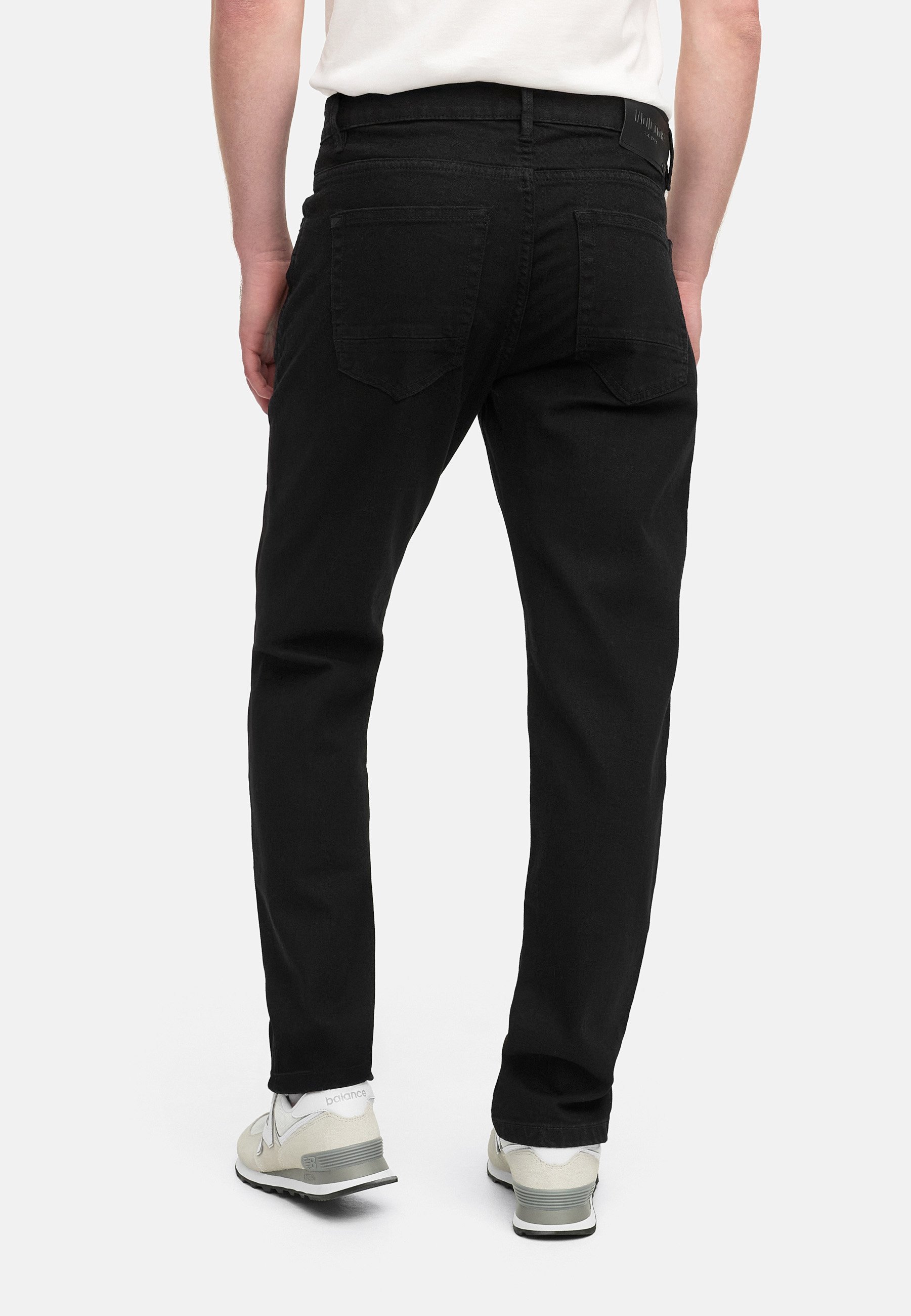 INDICODE JEANS STRETCH - Jean droit - Noir intense