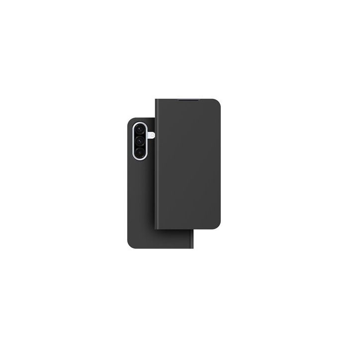 Funda tipo cartera con tapa diseñada para Samsung Galaxy A56 5G, color negro.