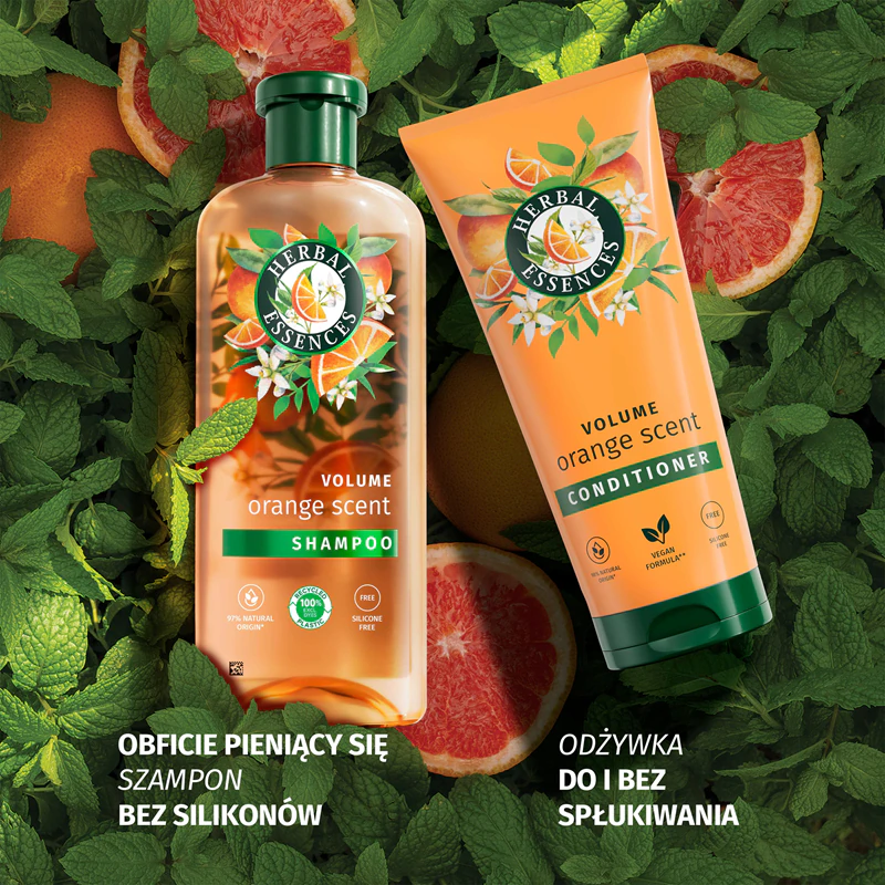 Kondicionér pre objem s pomarančovou vôňou Herbal Essences pre jemné vlasy