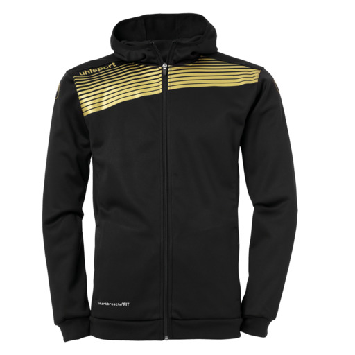  Liga 2.0 Cazadora Con Capucha Negro/dorado Uhlsport