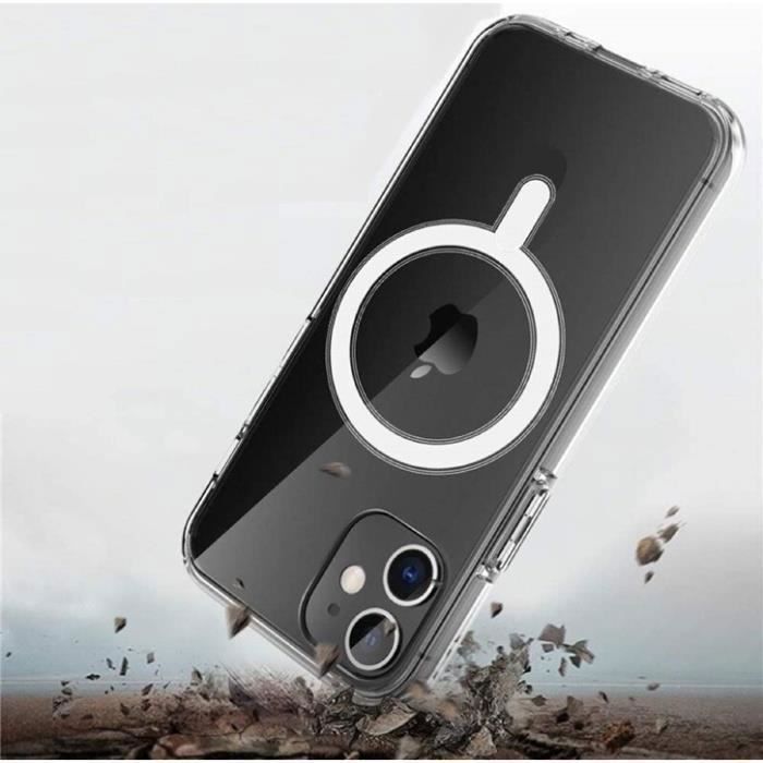 Coque de Protection - Phonillico® - iPhone 14 PRO MAX - Silicone Transparent - Chargement sans fil - Magsafe