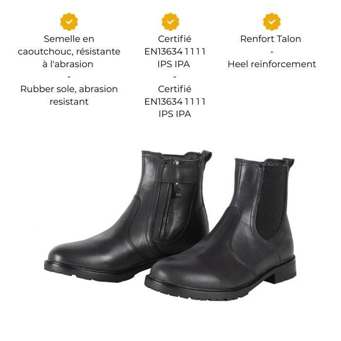 Botas de cano curto para motociclismo certificadas EDGAR MOTOBLOUZ