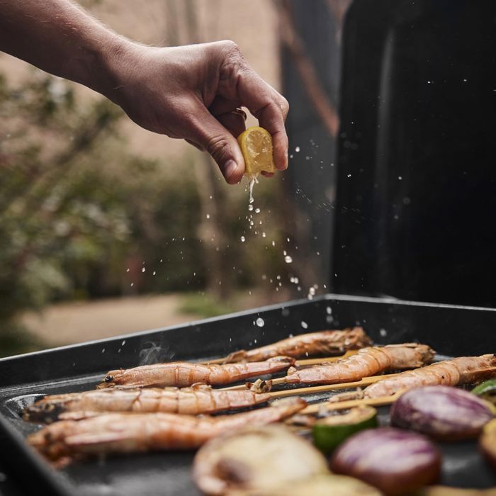 WEBER Premium Weber® SLATE GP 43cm Gasgrill - Kookoppervlak: 43 x 41 cm - Zwart