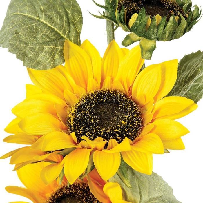 Tournesol artificiel jaune H80cm - Atmosphera Créateur d'intérieur