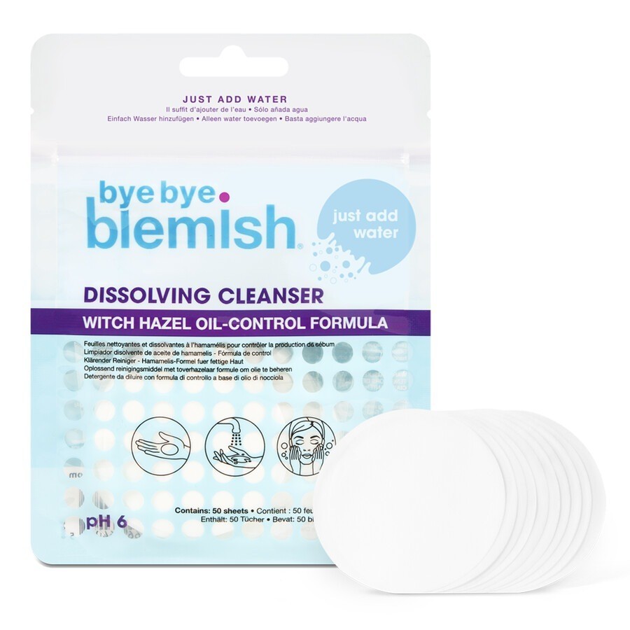 Komplet za čiščenje obraza Bye Bye Blemish s formulo za nadzor nad topnim lešnikovim oljem – 1 kos