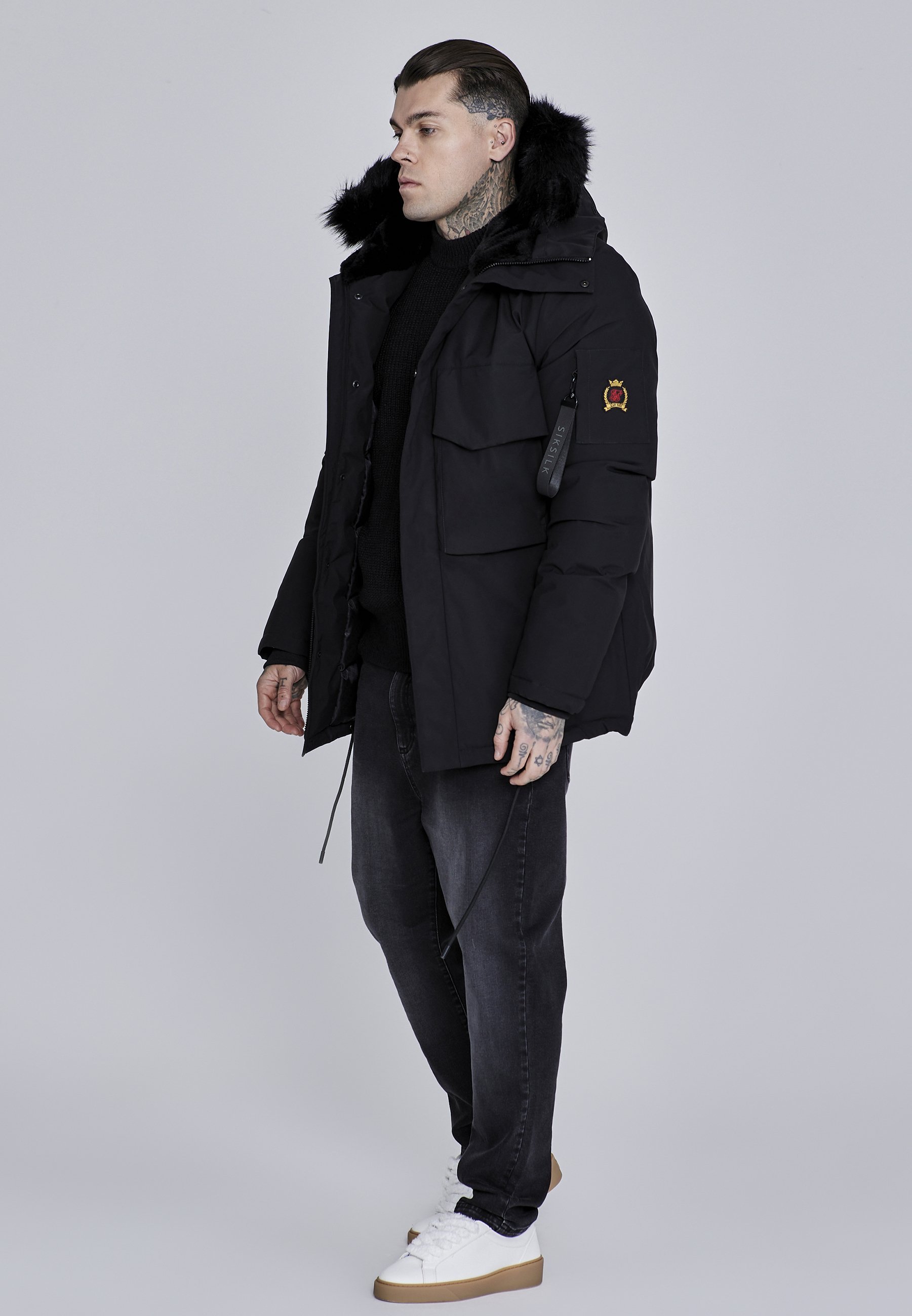 Veste d'hiver SIKSILK - noire