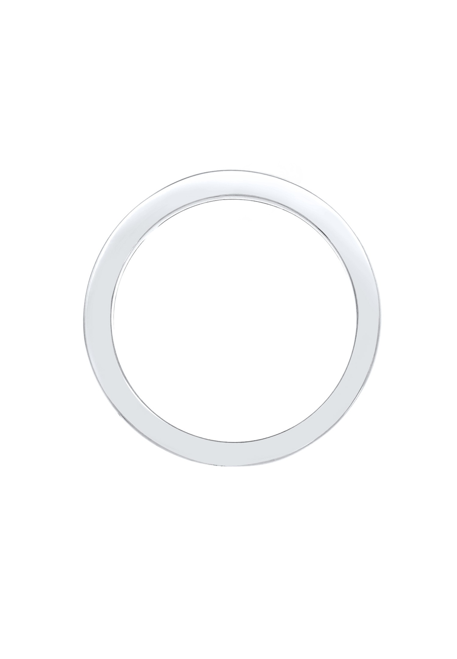 Elli Baguette Coupée Élégante avec Cristaux de Zircone Bague Femme - (925/1000) Argent