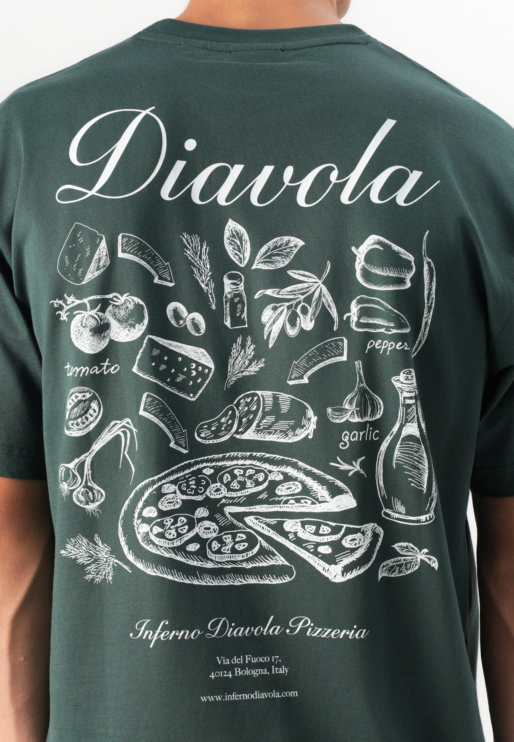 Only & Sons ONSFRED OSTERIA T-shirt - T-shirt met print - donkerste spar