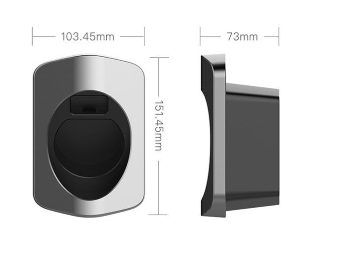 JATRHG Support Mural pour Câble de Charge Type 2 et Chargeur de Voiture Électrique avec Connecteur Rangement pour Câble EV