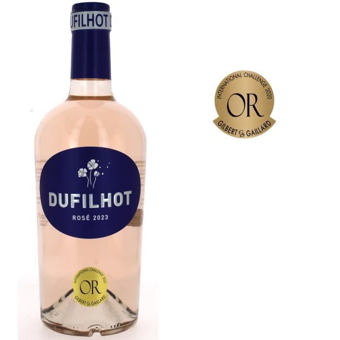 Château Dufilhot Bordeaux 2024 - Vino rosado de Burdeos - 75 cl