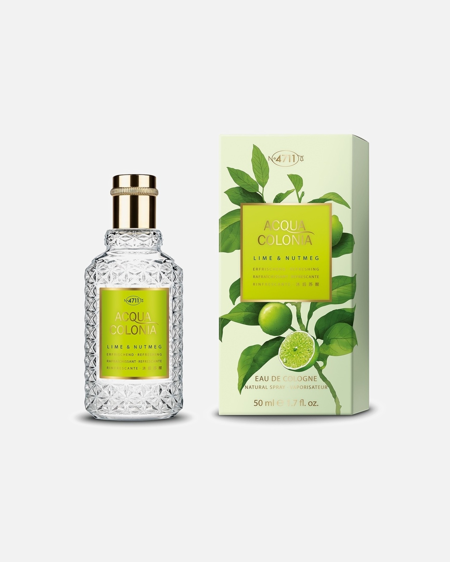 4711 Acqua Colonia kolonjska voda limeta i muškatni oraščić prskanje i sprej – 50 ml