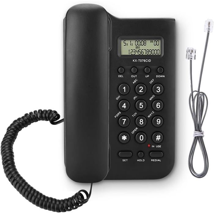 Téléphone filaire à grosses touches - FEBEST - Volume de sonnerie extra fort - Double système FSK/DTMF