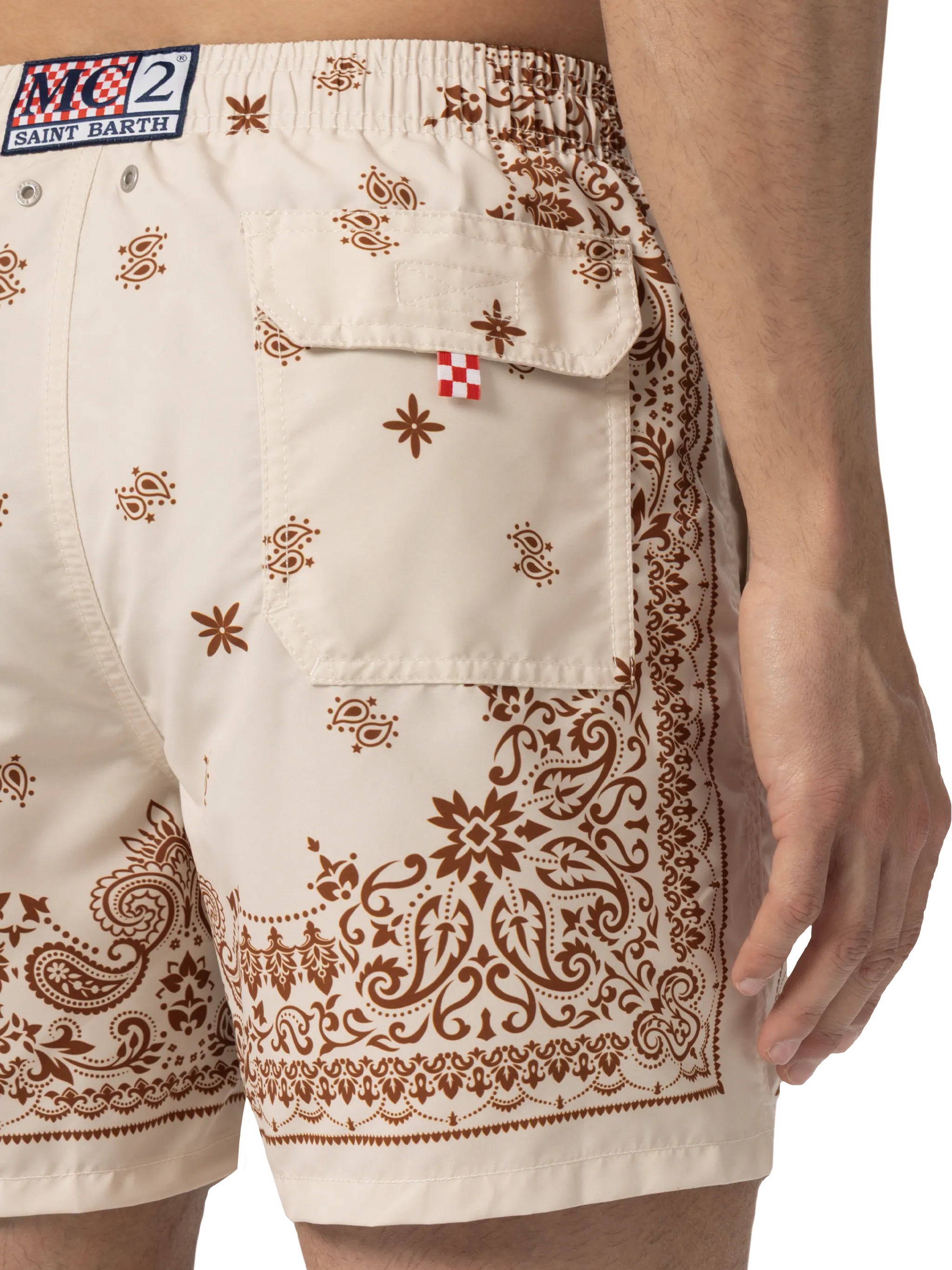 Gustavia midi-badpak met bandana-print