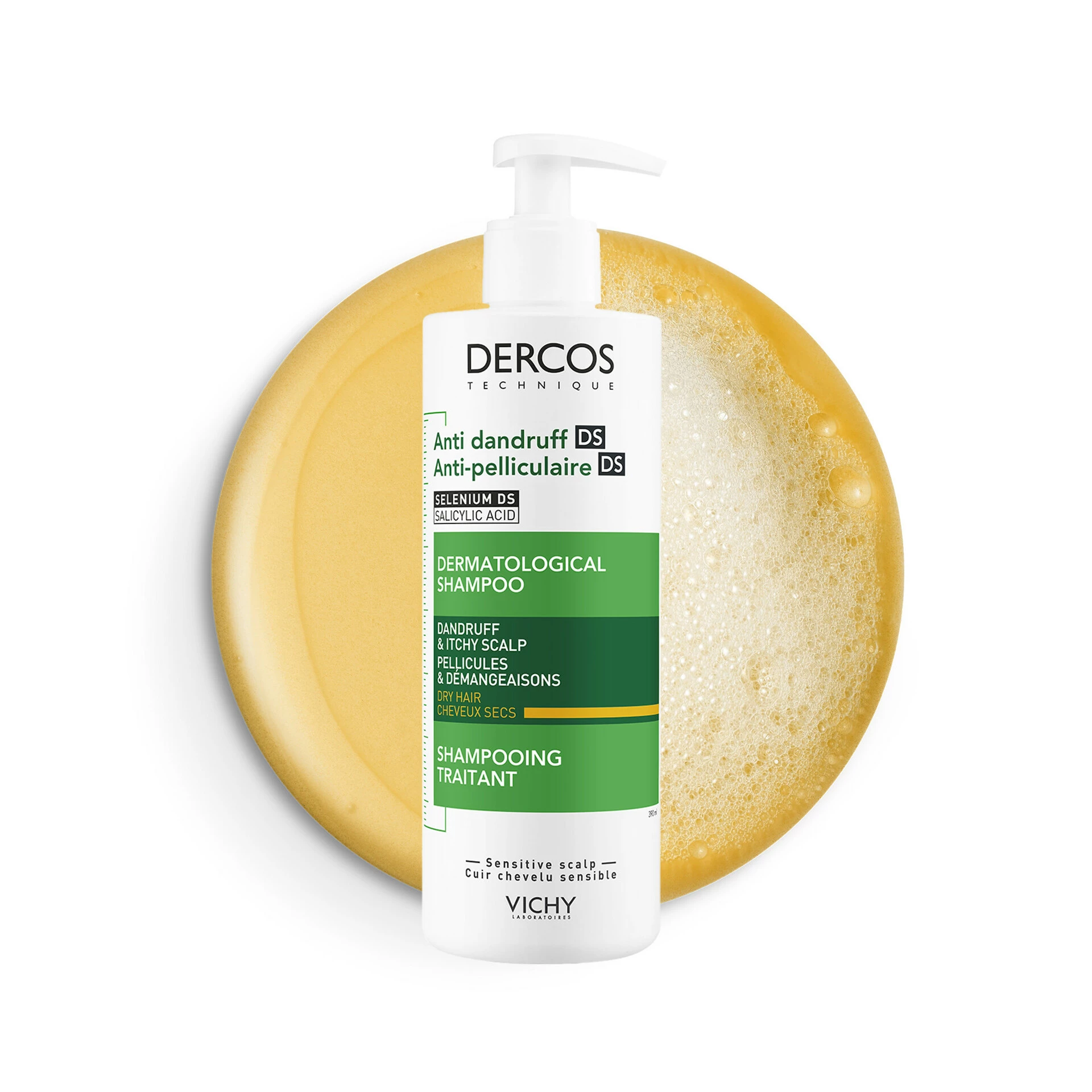 Dercos šampon protiv peruti za suhu kosu 390 ml - Vichy