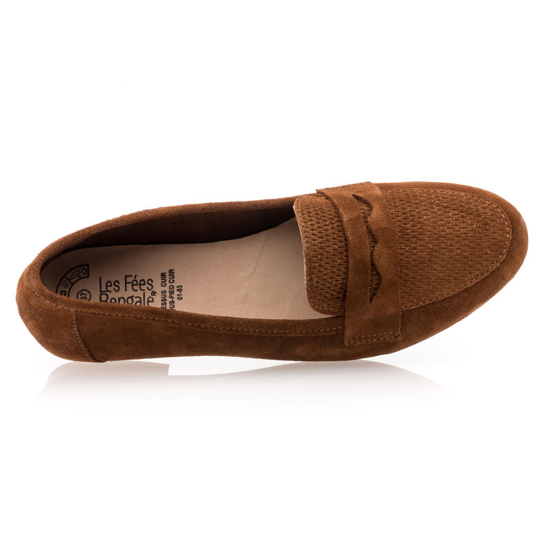 Naisten ruskeat loaferit/veneilykengät