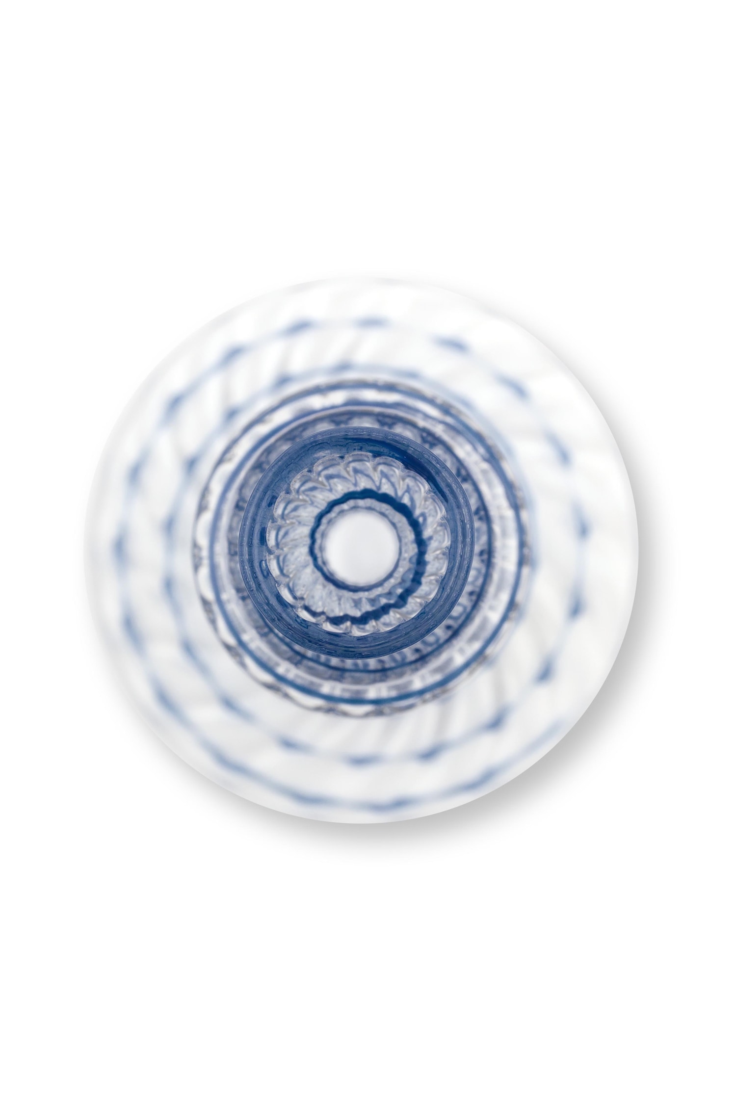 PIP Studio kaarsenhouder van gedraaid glas, donkerblauw – 1 stuk