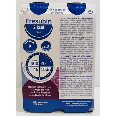 Fresubin 2 kcal drikke med skogsfrukter 4 x 200 ml