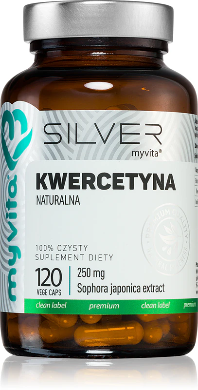 MyVita Silver Quercetin 250 mg doplnok stravy v kapsulách na podporu fyzického a duševného zdravia