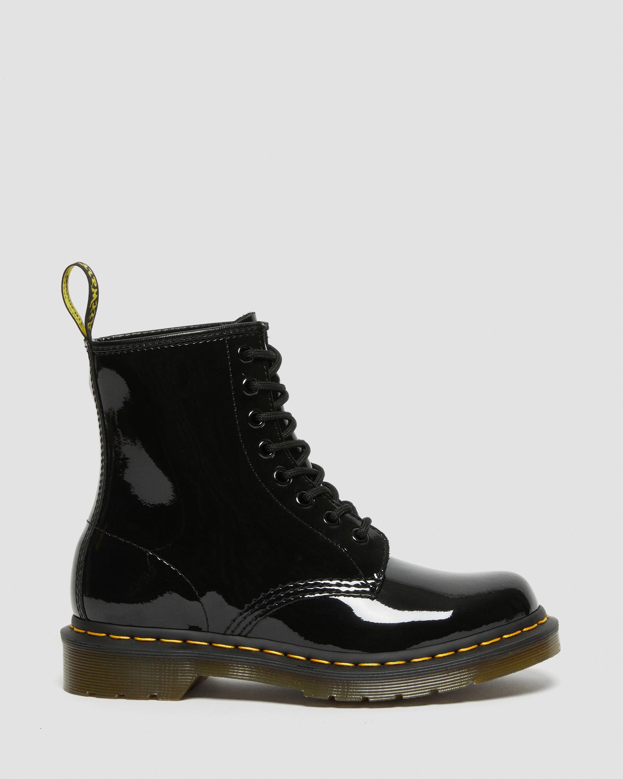 1460 Women's Patent Leather Lace Up Boots
