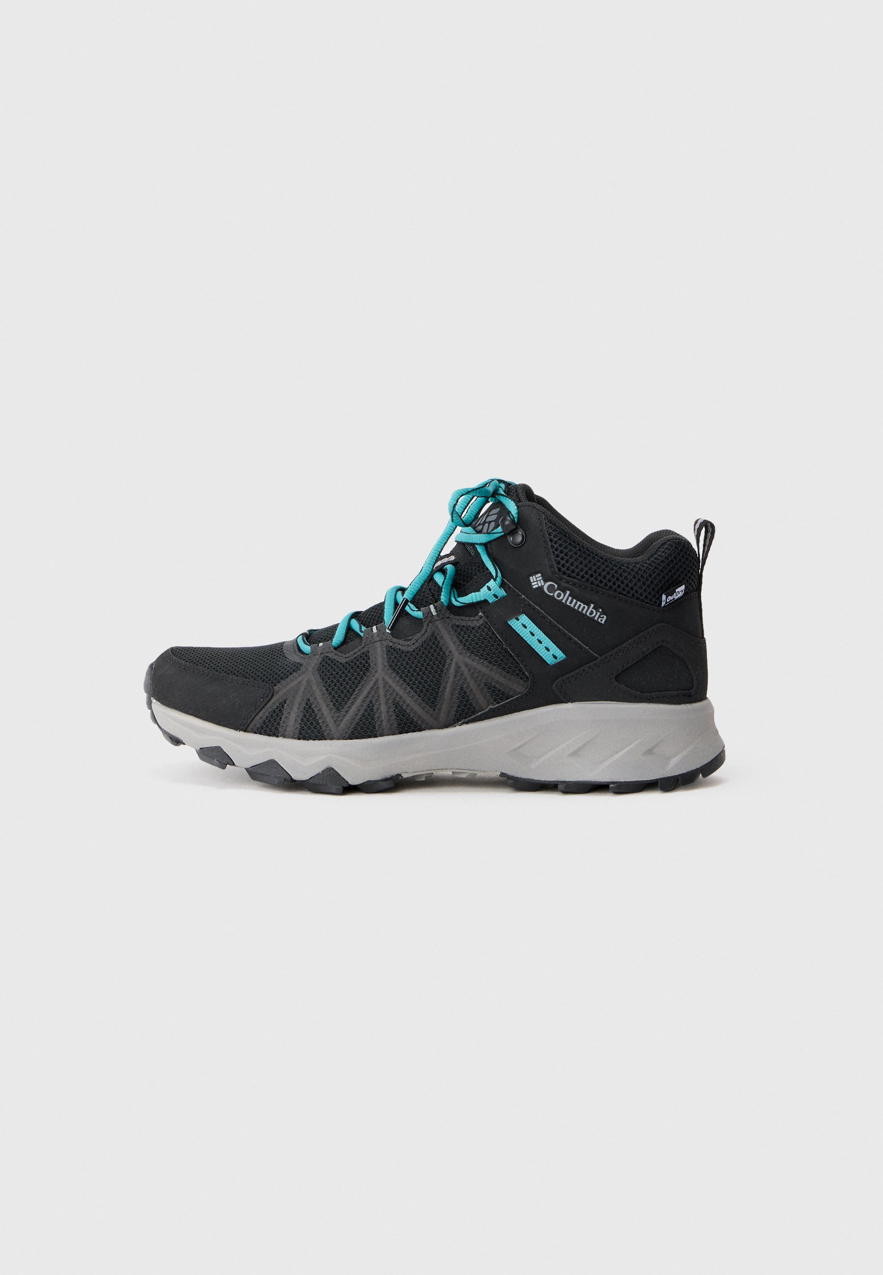 Columbia PEAKFREAK MID - Wandelschoenen - zwart/blauwgroen
