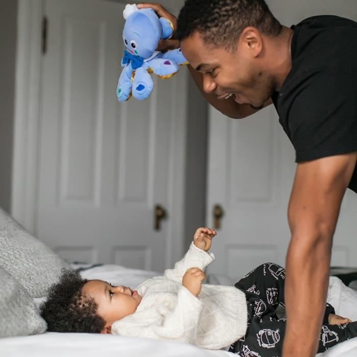 BABY EINSTEIN Peluche, doudou, Poulpe marin Toudou Octoplush™ - Bleu, cadeau bébé, interactif, 3M+