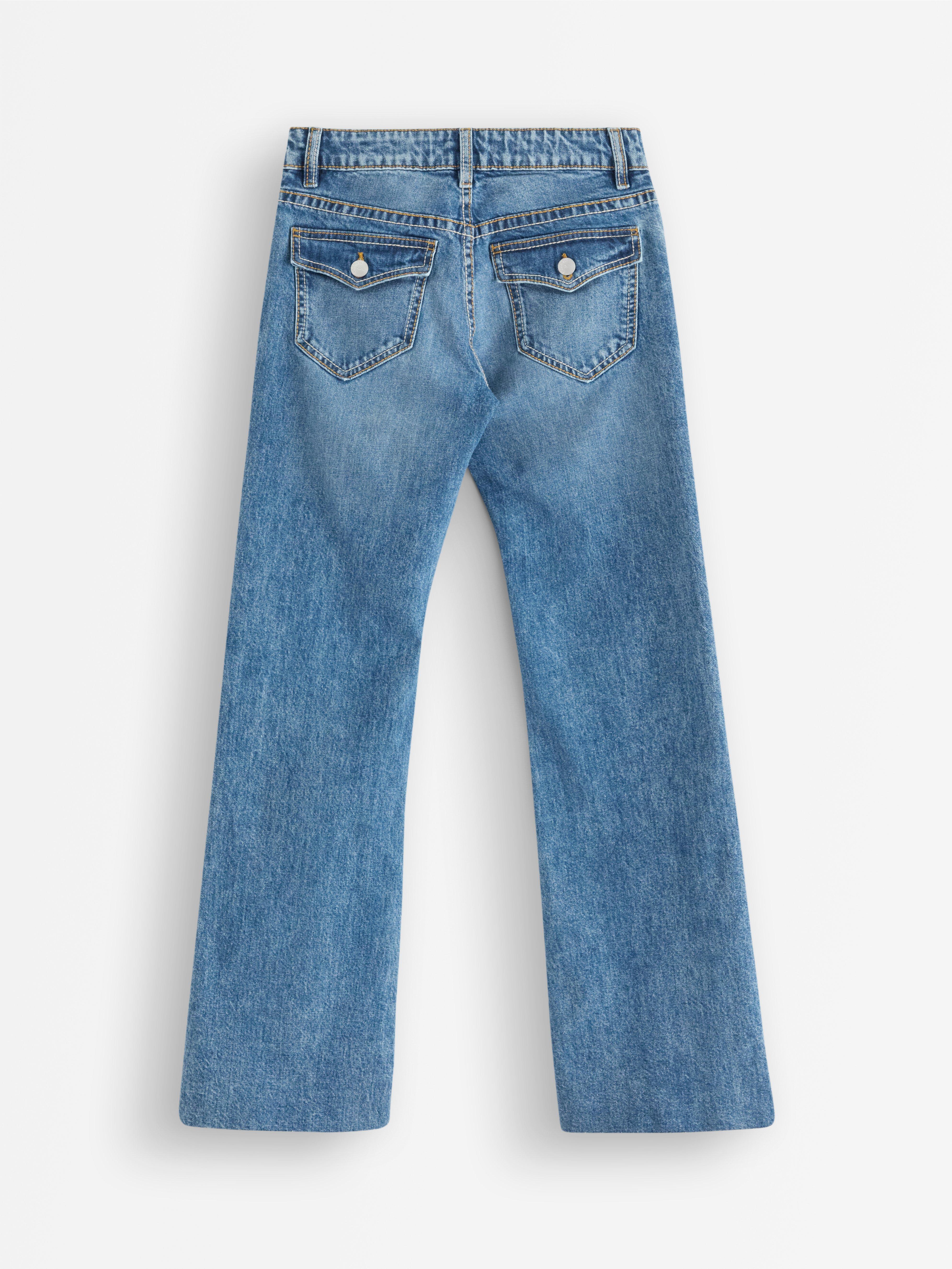 Calça jeans flare FREJA em denim
