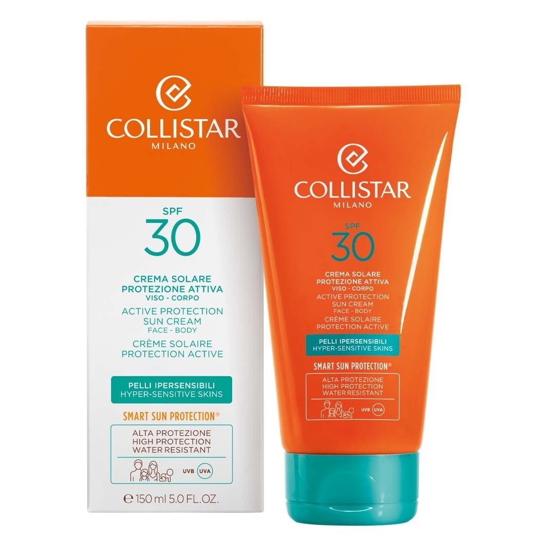 „Collistar“ apsauginis kremas nuo saulės su aktyvia apsauga veidui ir kūnui, SPF 30 – 150 ml
