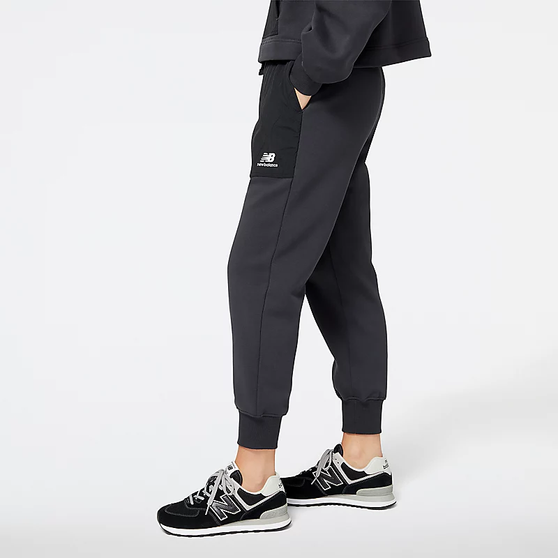 NB Damessportbroek van geweven fleece Phantom