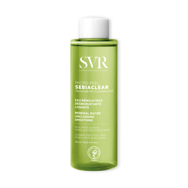 SVR Sebiaclear Micro-Peel Uudistava Puhdistusvesi Rasvoittuvalle Iholle 150 ml