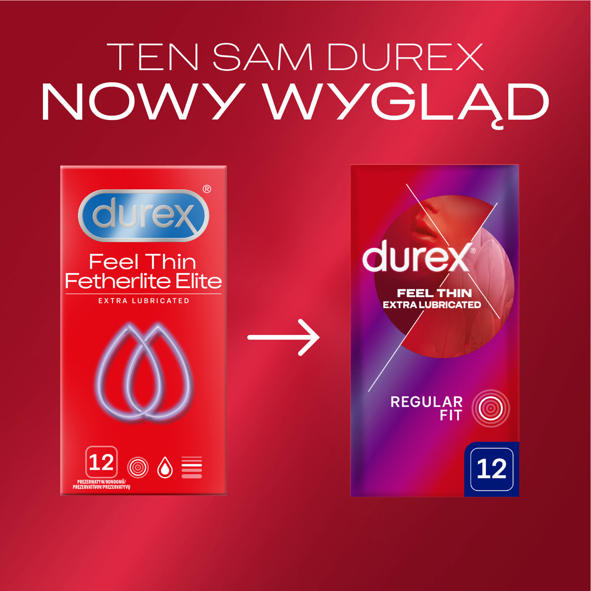 Prezervative Durex Fetherlite Elite 12 bucăți