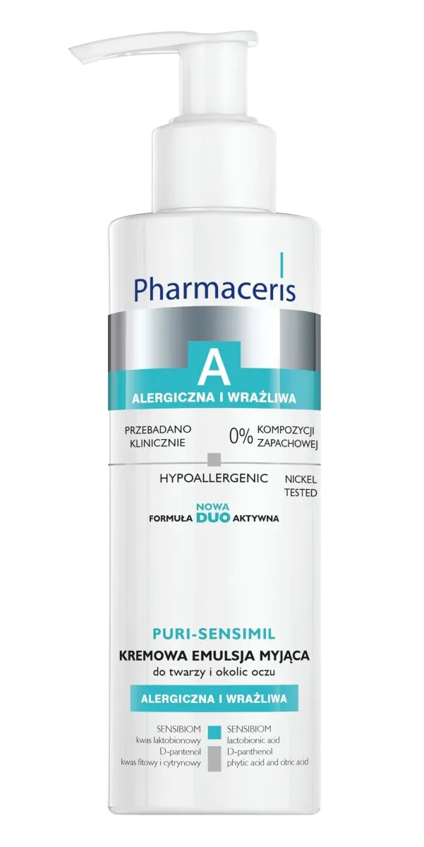 Pharmaceris A Puri-Sensimil Kremowa emulsja myjąca do twarzy i okolic oczu