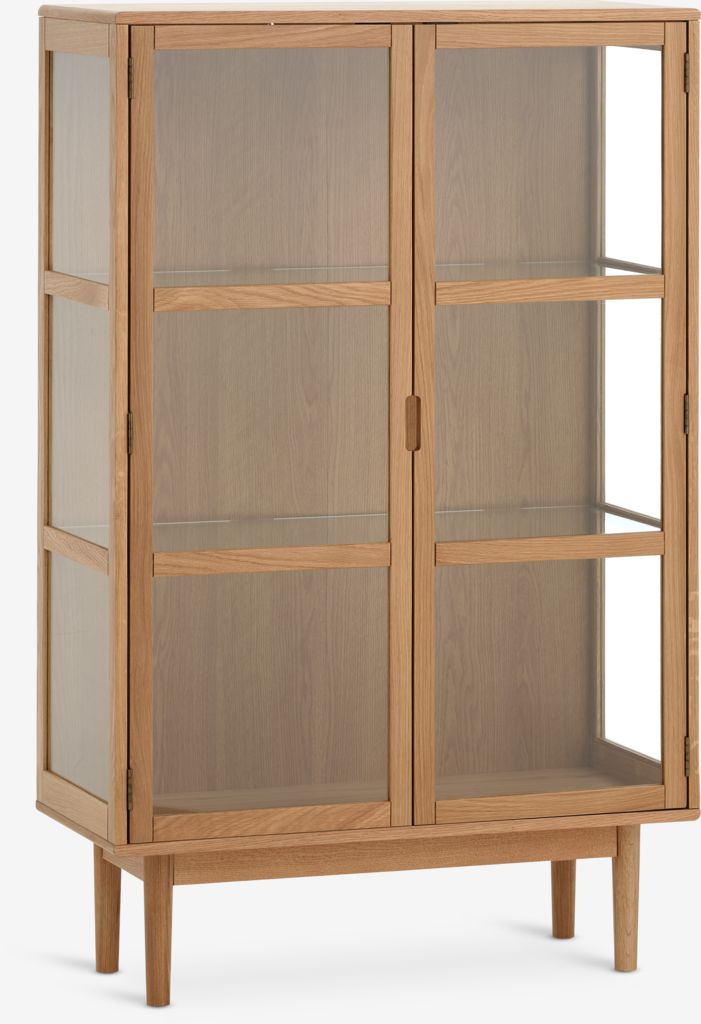 VESTERBY Vitrina VESTERBY niska, 2 vrata, prirodni hrast