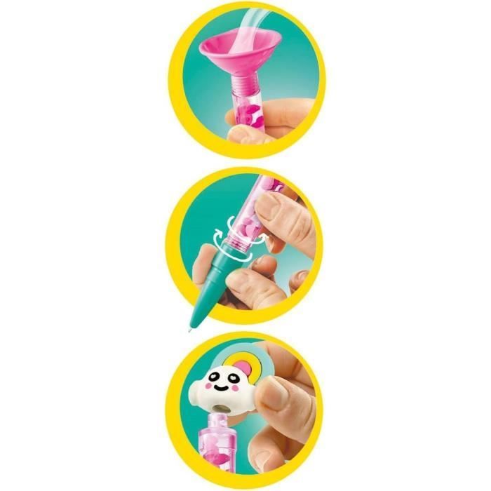 Clementoni - Crea tus propios bolígrafos - Taller de minibolígrafos - Tema de fantasía - 3 para crear - A partir de 6 años