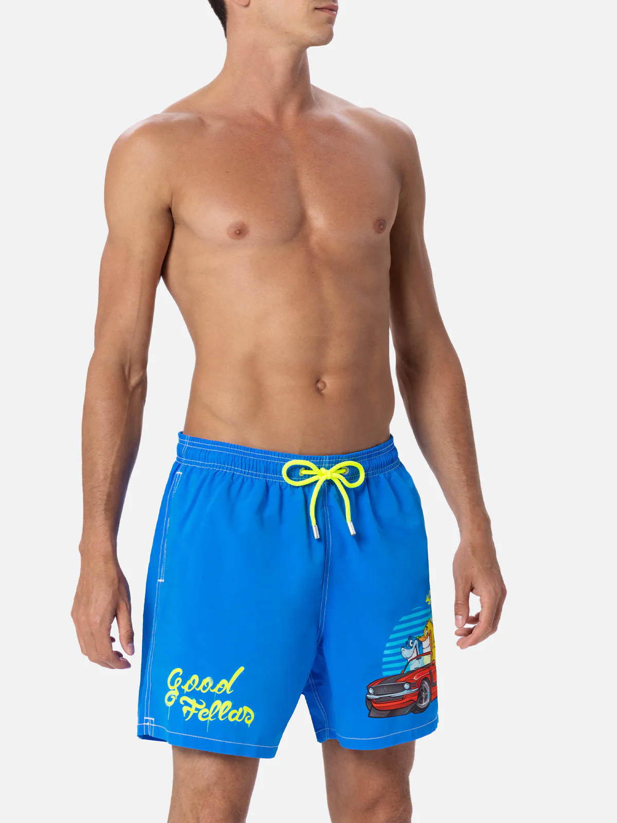 Costume da bagno da uomo Gustavia lunghezza media con stampa piazzata