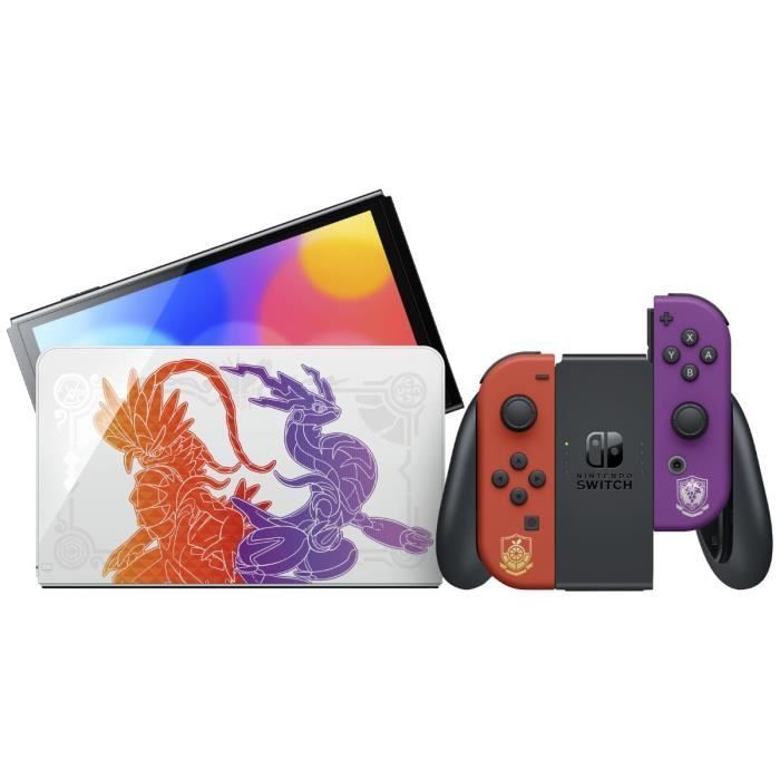 Console Nintendo Switch - Modèle OLED • Édition Limitée Pokémon Violet & Écarlate