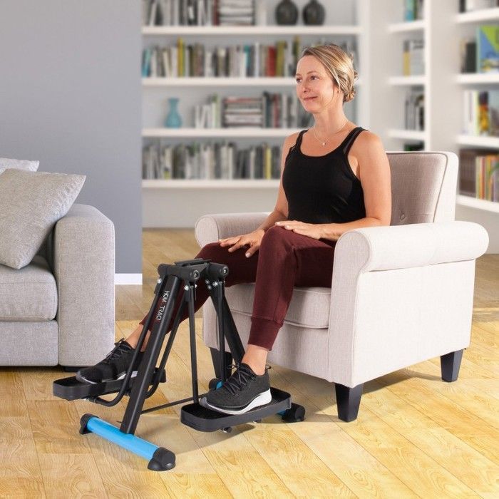 Elíptica compacta para ejercitar las piernas: rehabilitación, ejercicio y circulación.