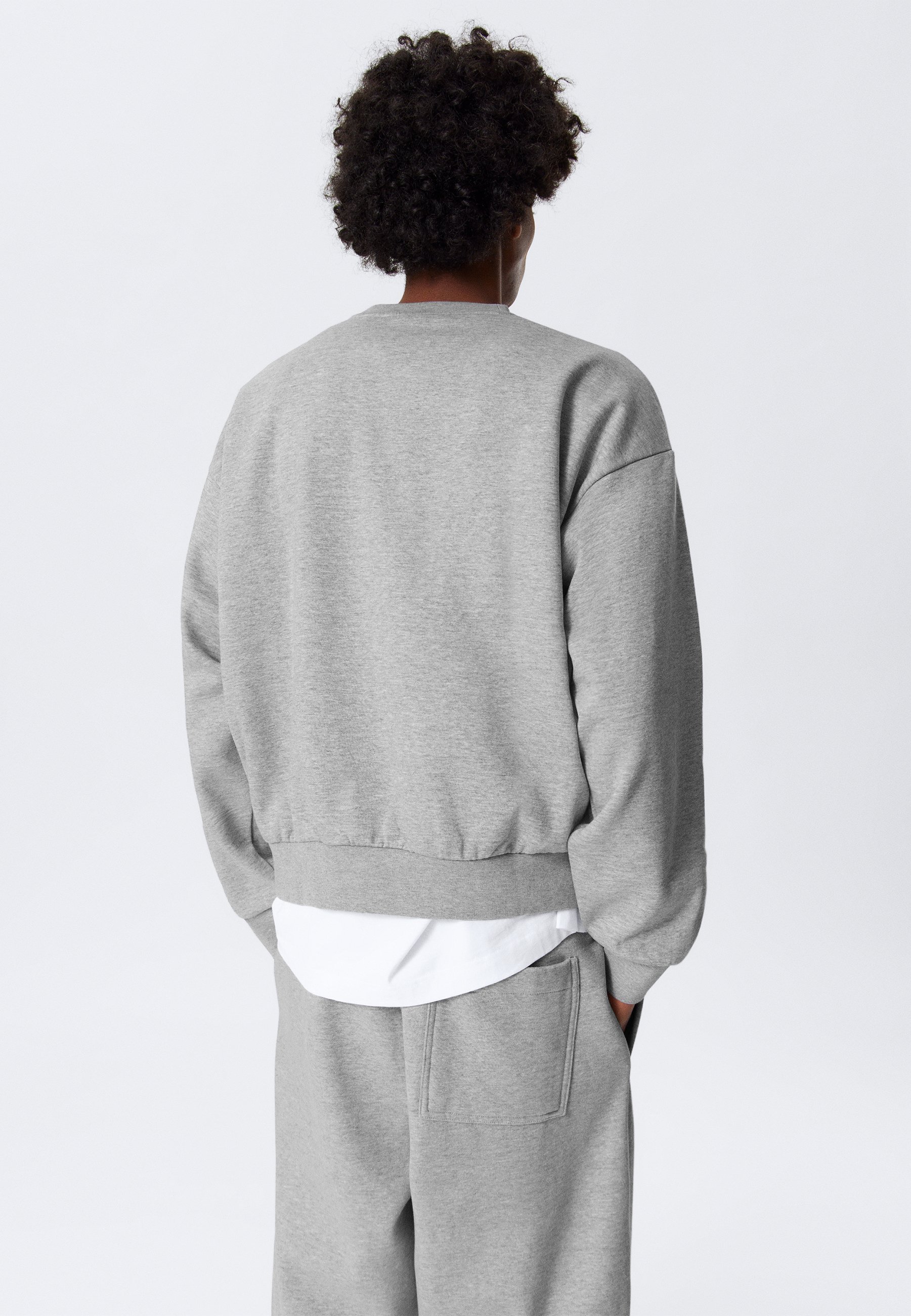 Weekday LOOSE - Sweatshirt - grijs gemêleerd