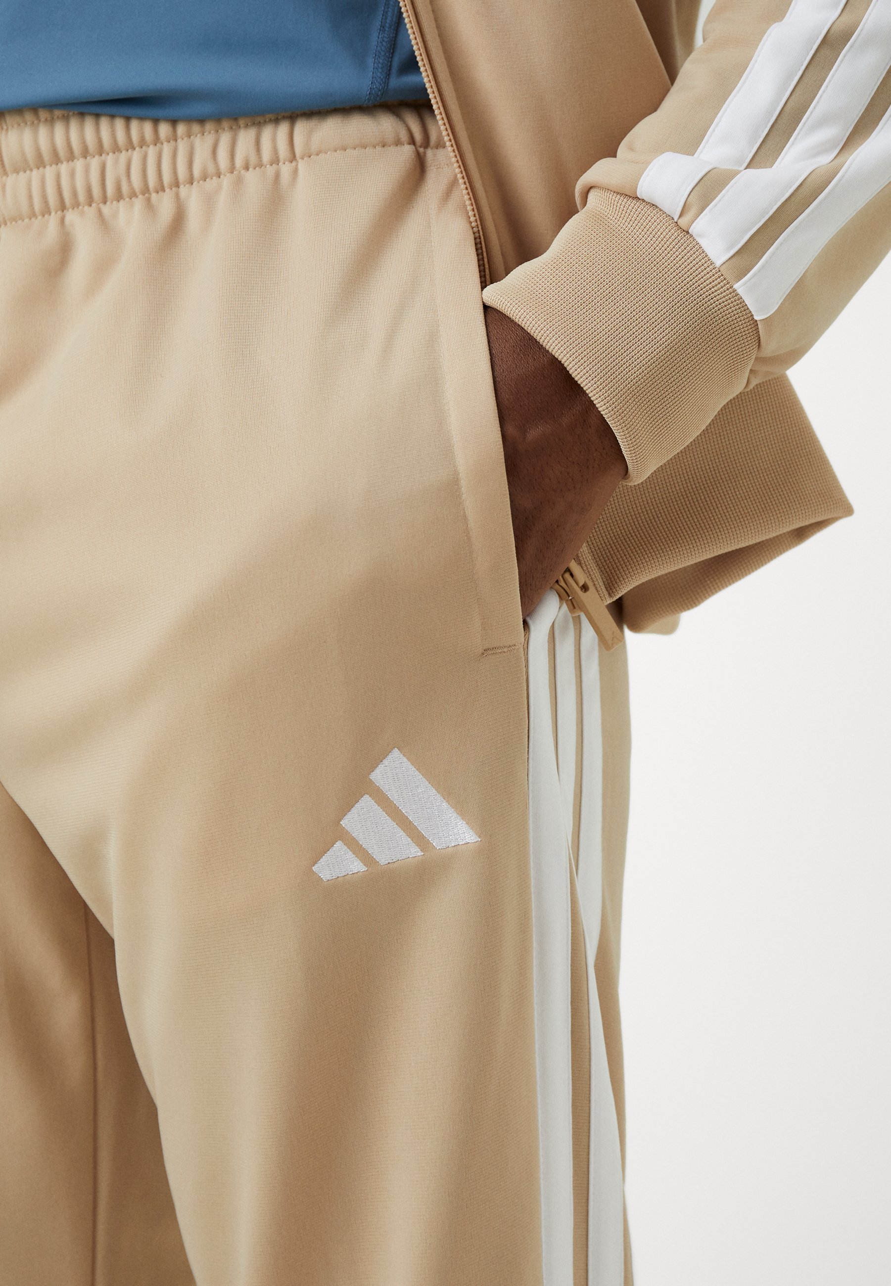 Completo sportivo adidas - Tuta - beige magico/bianco