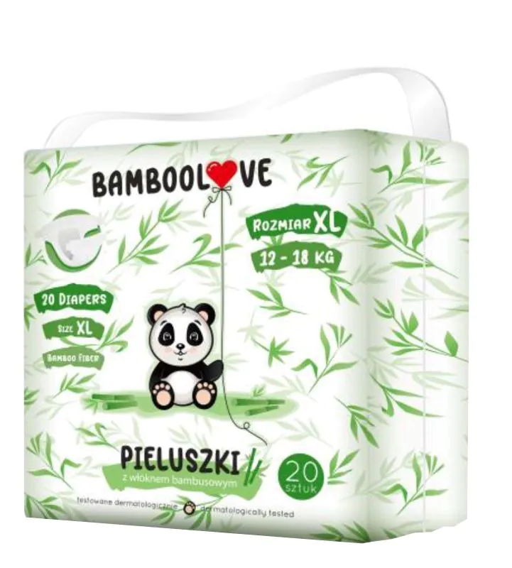 Bamboolove Pieluszki Jednorazowe Rozm. XL