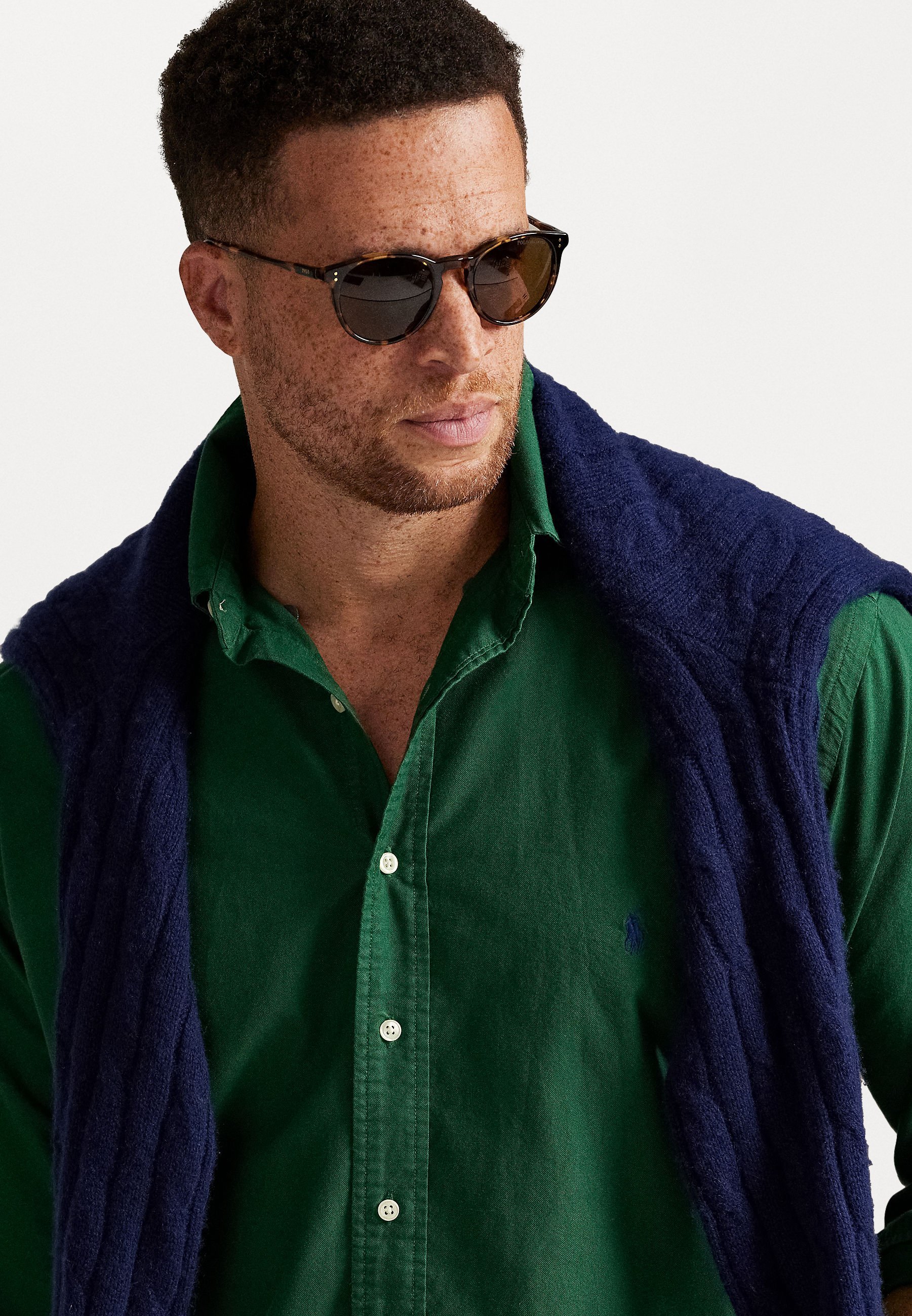 POLO RALPH LAUREN OXFORD SHIRT - Košile - black/white