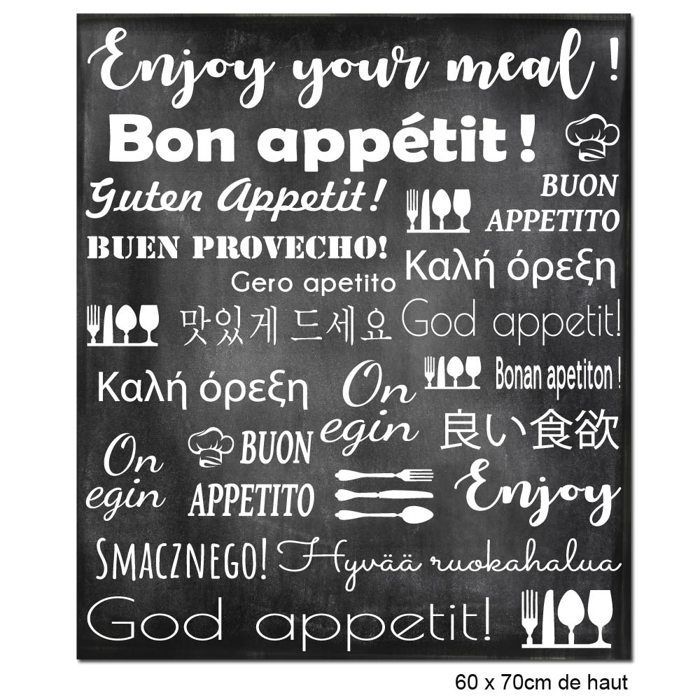 ENJOY zelfklevende aluminium spatwand - 60x70 cm - Zwart-wit - Zelfklevende achterkant - Achterwand voor afzuigkap