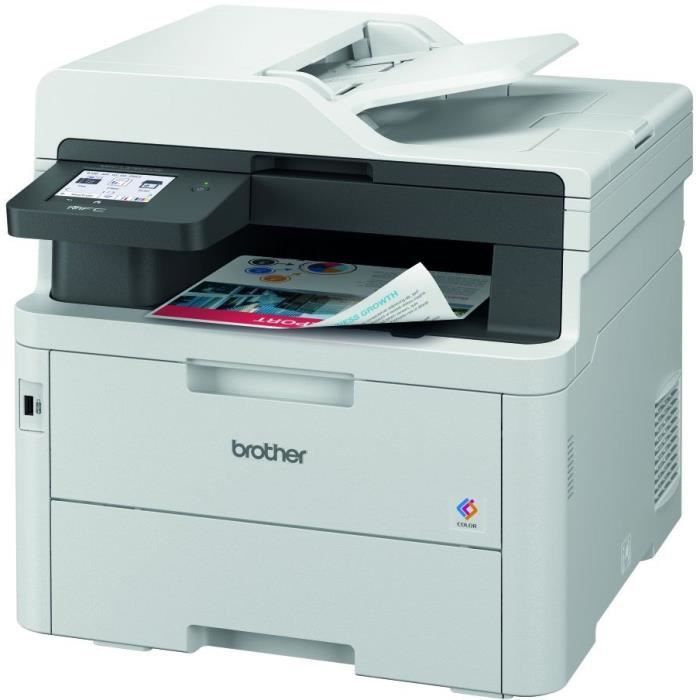 Multifunktionsprinter - BROTHER - MFC-L3760CDW - 4-i-1 - Farve-LED - Ethernet og Wi-Fi
