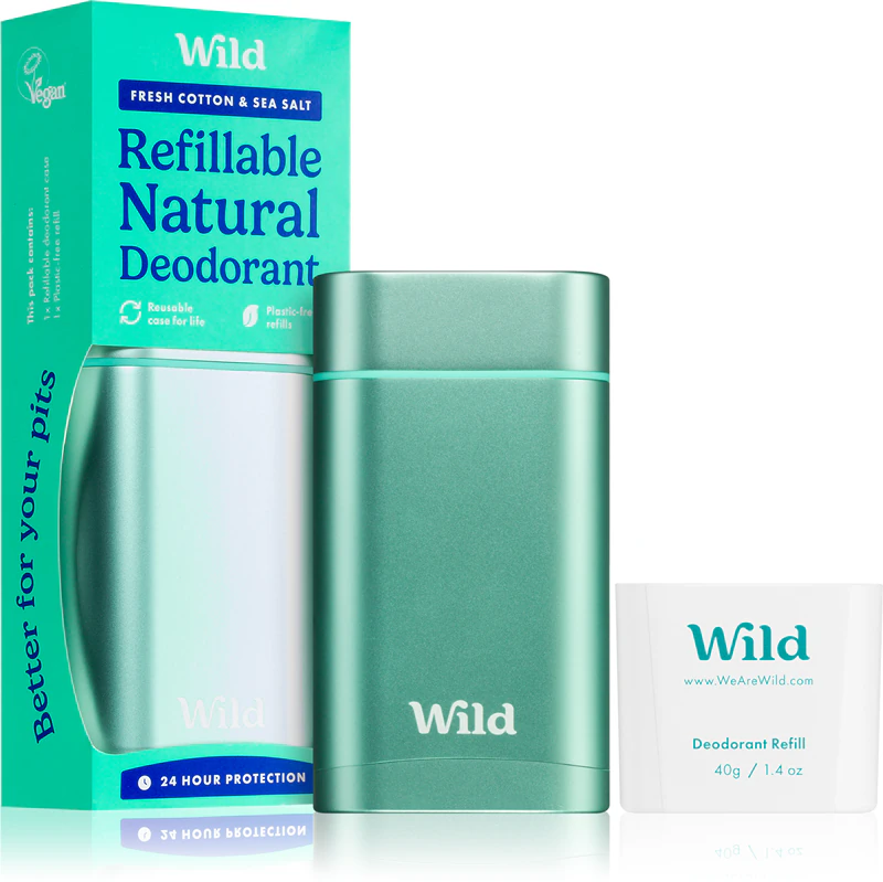 Wild Fresh Cotton & Sea Salt Aqua Case Deodorant Stick met etui