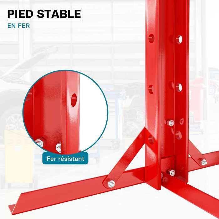 Prensa hidráulica Wiltec, prensa de taller, prensa de bastidor – 1340 x 500 x 600 mm – Fuerza de prensado de 12 t – Cilindro de pistón – Taller de reparación