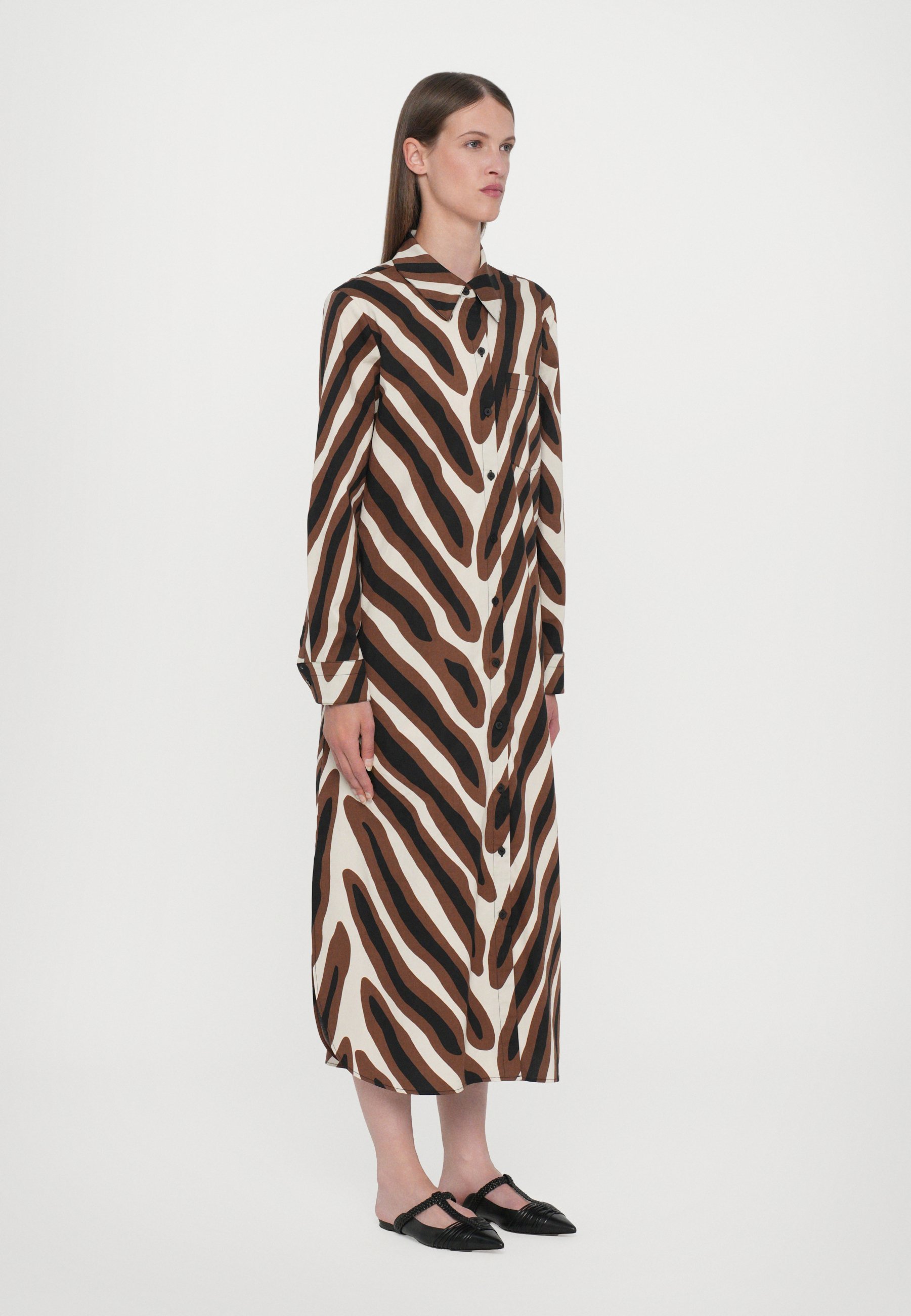 Diane von Furstenberg KARRINGTON SUKNELĖ - Marškinių suknelė - ruda