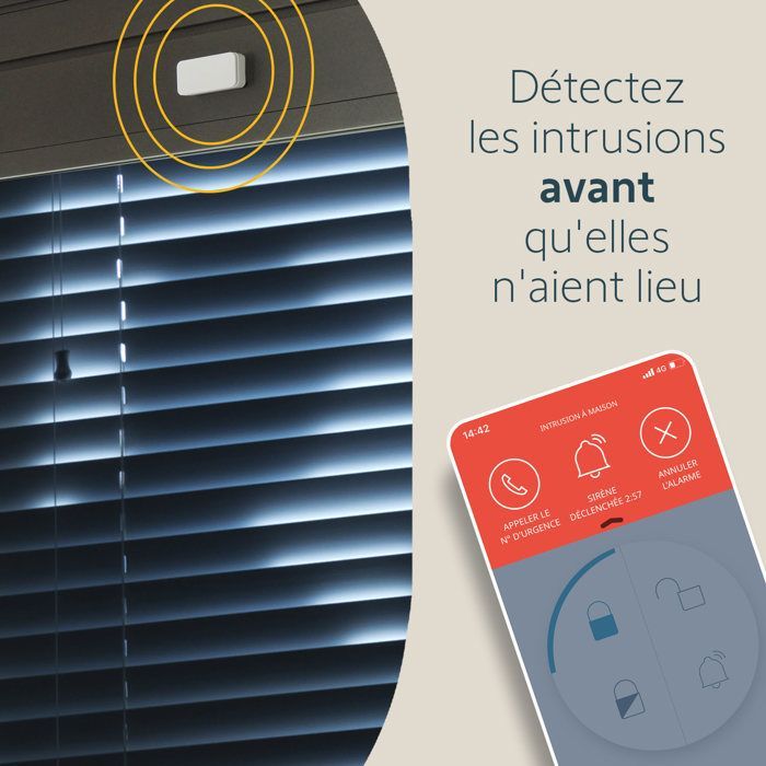 SOMFY 1875351 - Sistema de alarma para el hogar - Paquete Video Plus - Alarma inalámbrica para el hogar con conexión Wi-Fi - Cámaras de vigilancia para exteriores
