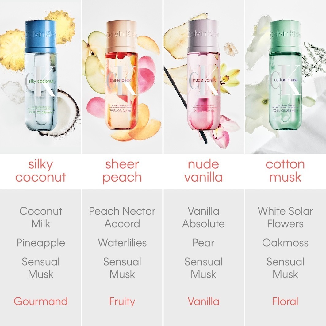 CALVIN KLEIN kūno purškiklis su medvilnės ir musko aromatu, 236 ml