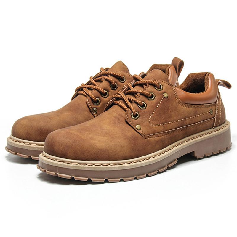 Nuove scarpe da uomo Stivali Martin retrò Scarpe casual alla moda Tendenza Basso Strumento di aiuto Scarpe grandi Uomo Adulto Stivali da uomo
