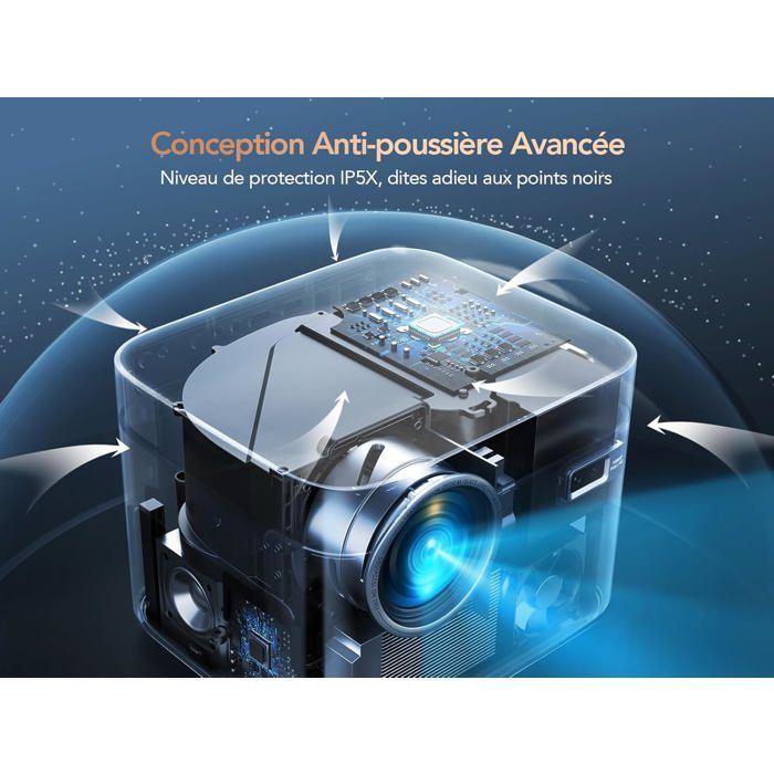 Vidéoprojecteur 4K - ZIG-ZAG TERRITOIRES - 33000 Lumens - Android TV - WiFi-6/Bluetooth - 3D